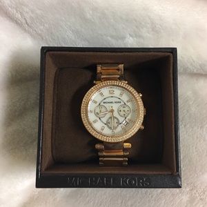 Rose gold Michael Kors watch